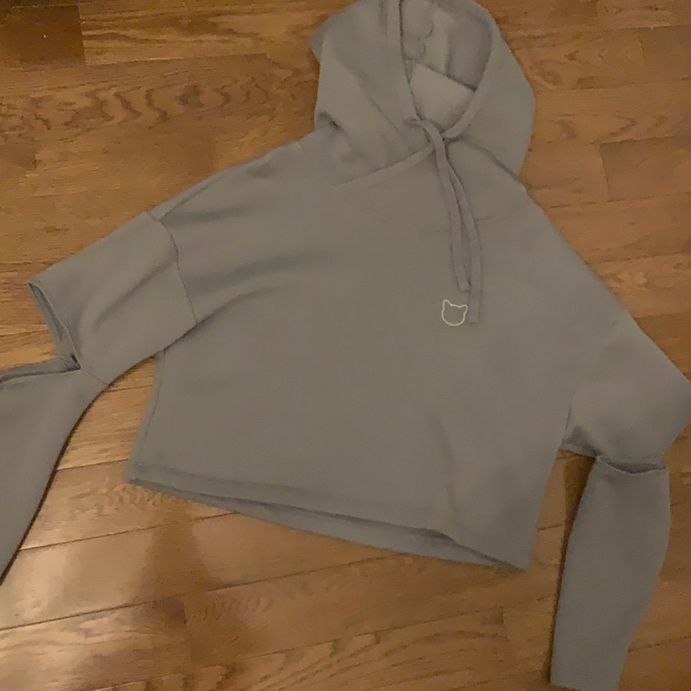Kittenish cropped hoodie